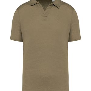 Men’s Linen Polo Shirt, miniatyr 4